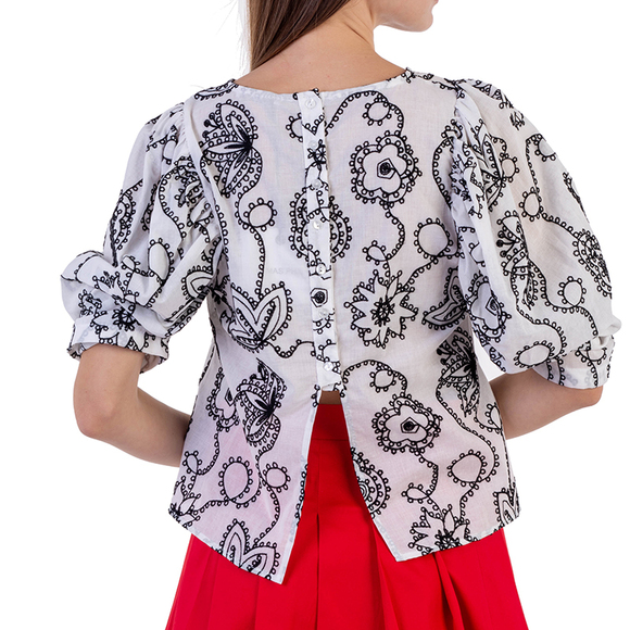 Elmas Phil Blouse Women size M Black - Picture 5 of 5